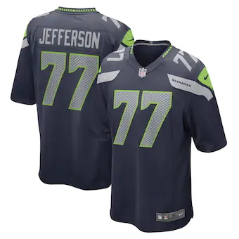 mens nike quinton jefferson college navy seattle seahawks g